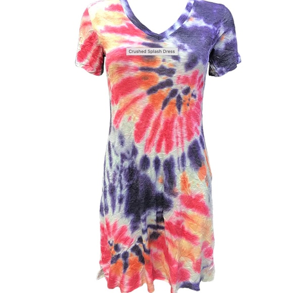 David Cline Crushed Splash Dress size XS - Picture 2 of 8